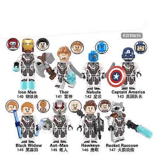 Hero Fighting Team Quantum Suit Suit Puzzle Assembling Building Blocks Doll Toy