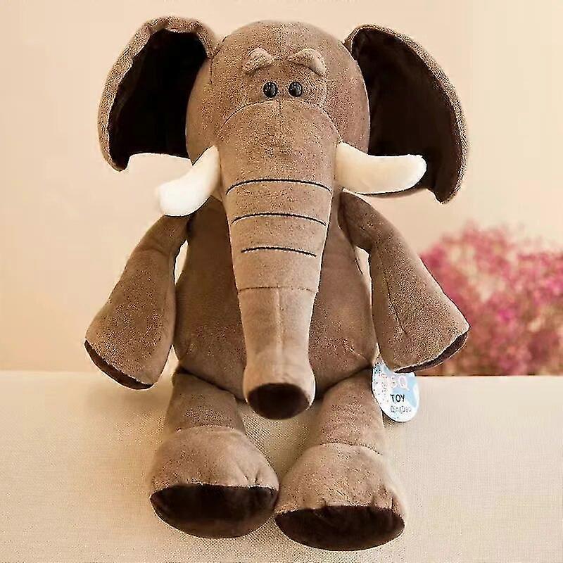 25cm 35cm Super Cute Stuffed Toys for Kids Sleeping Mate Jungle Animals Dolls Elephant Dog Tiger Fox Lion Giraffe Raccoon Monkey