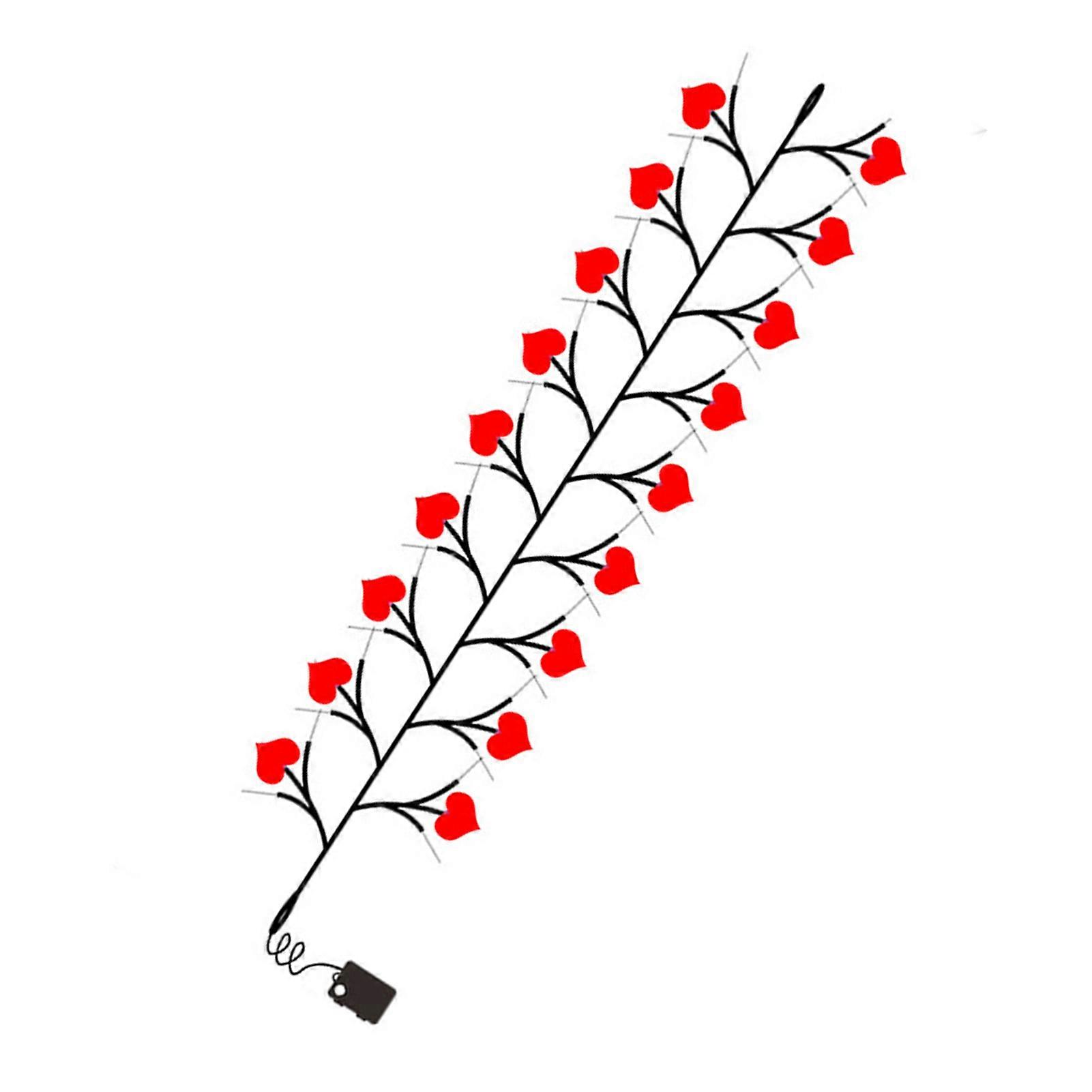 Valentine's Day String Light with Remote Control Ultra-bright Flicker-Free Romantic Love Heart Shaped Fairy Light Party Decoration QingHai
