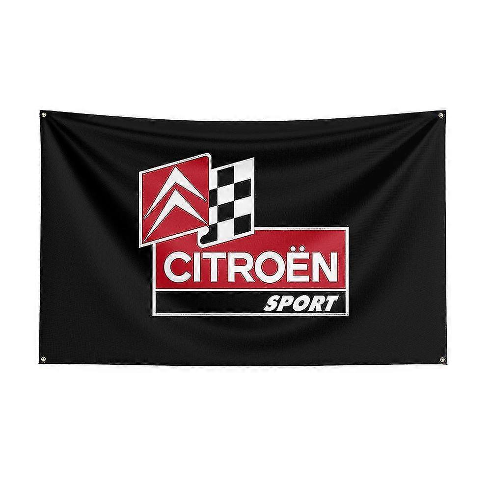 Dekor için Güzel Doğan 3x5 Citroens Bayrağı Polyester Baskılı Araba Afişi