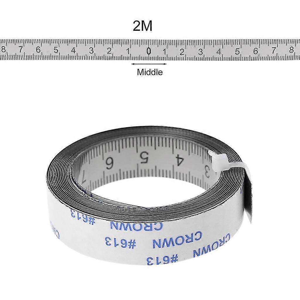 Misuratore a nastro a nastro a tramo in acciaio inossidabile Righello metrico autoadesivo