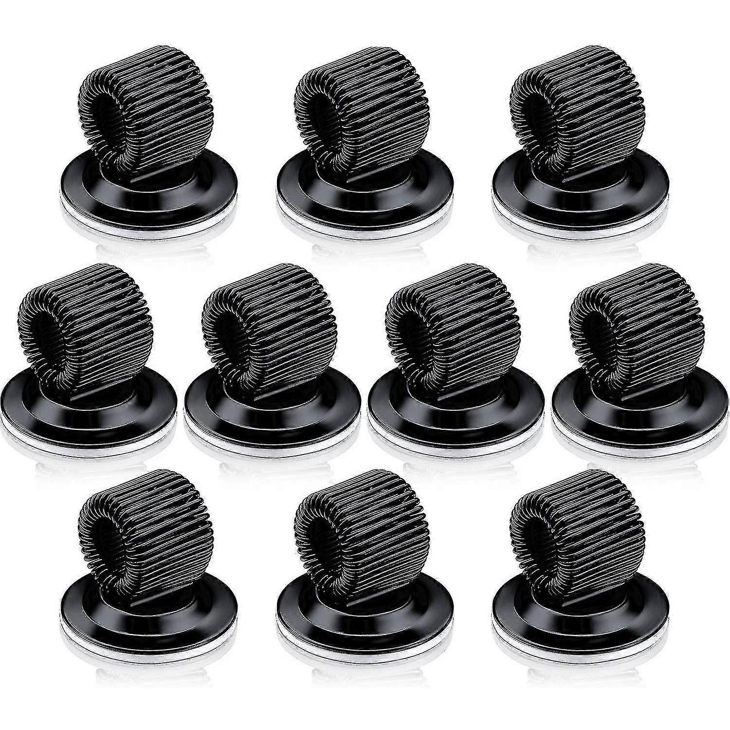10 Pack Pen Holder Clips Steel Pen Holder Self Adhesive Pen Clips With Adjustable Spring Loop For Re