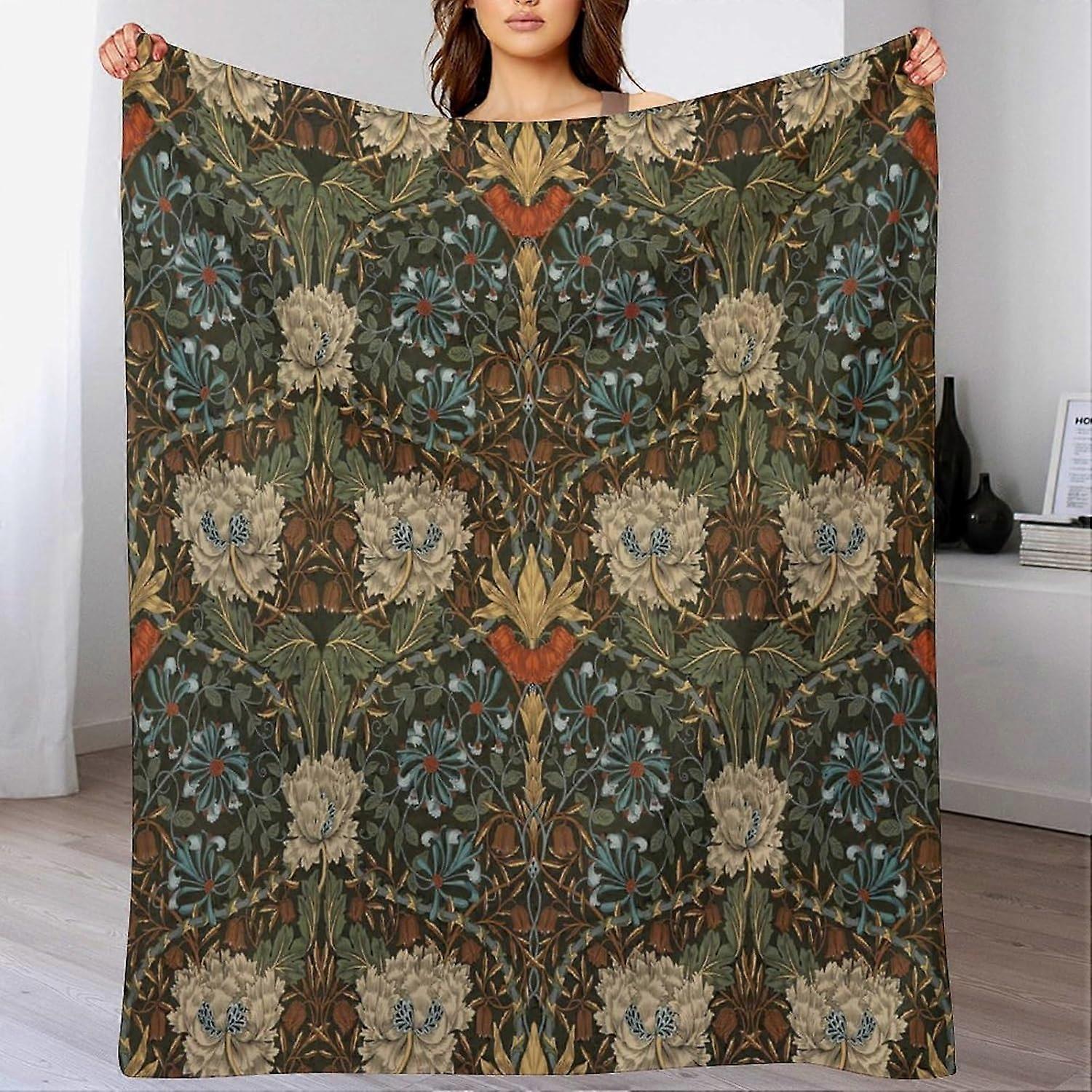 Couverture de fleur Vintage pays Boho fleur Art Print couverture 50 « X60 » pouce
