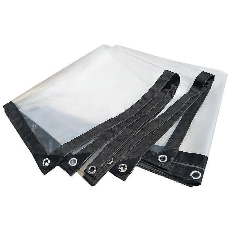 Bâche imperméable à œillets, transparente, pliable