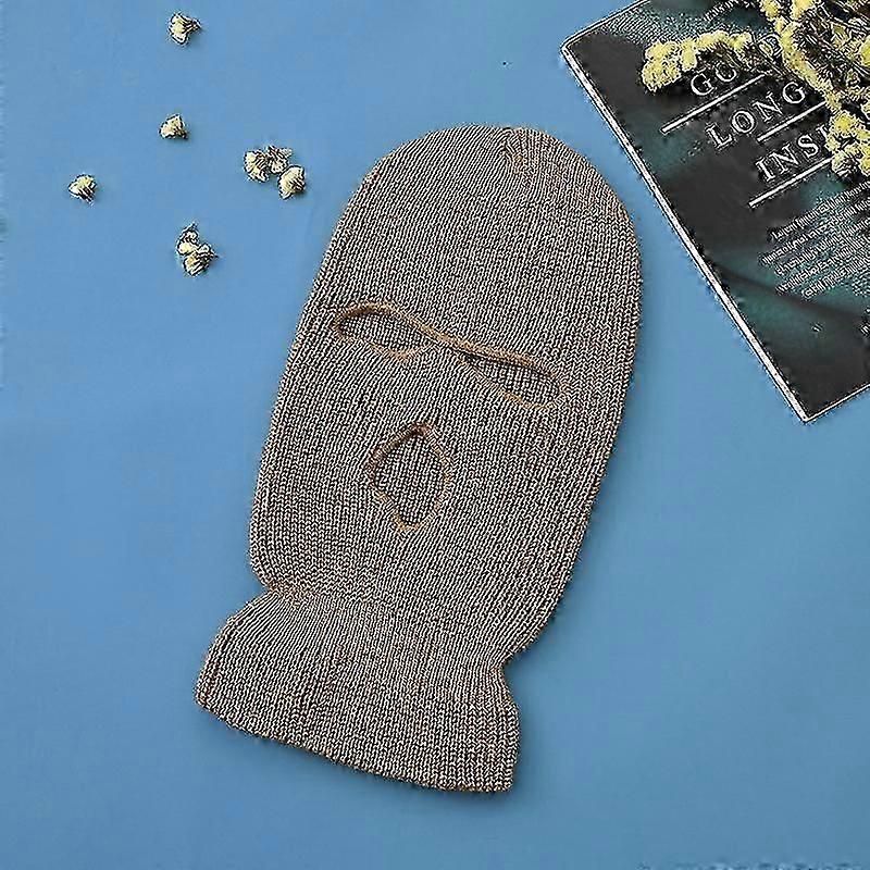 3 Hole Knitted Full Face Mask Balaclava Outdoor Sports Mask