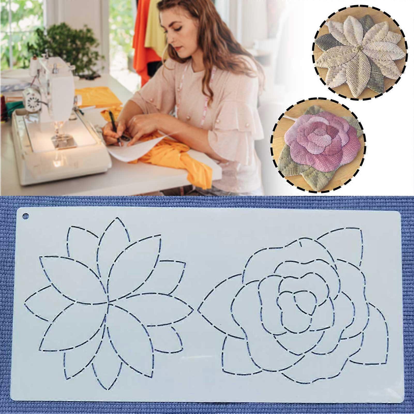 Classic Plastic Embroidery Templates Reusable Drawing Template Professional DIY Sewing Tools