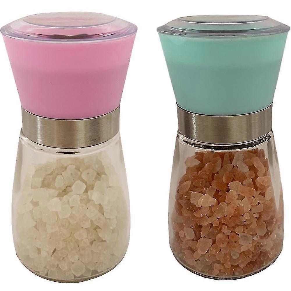 Salt And Pepper Grinder Set - Adjustable Spice Ceramic Grinders Mill Shaker For Kitchen Table,1737