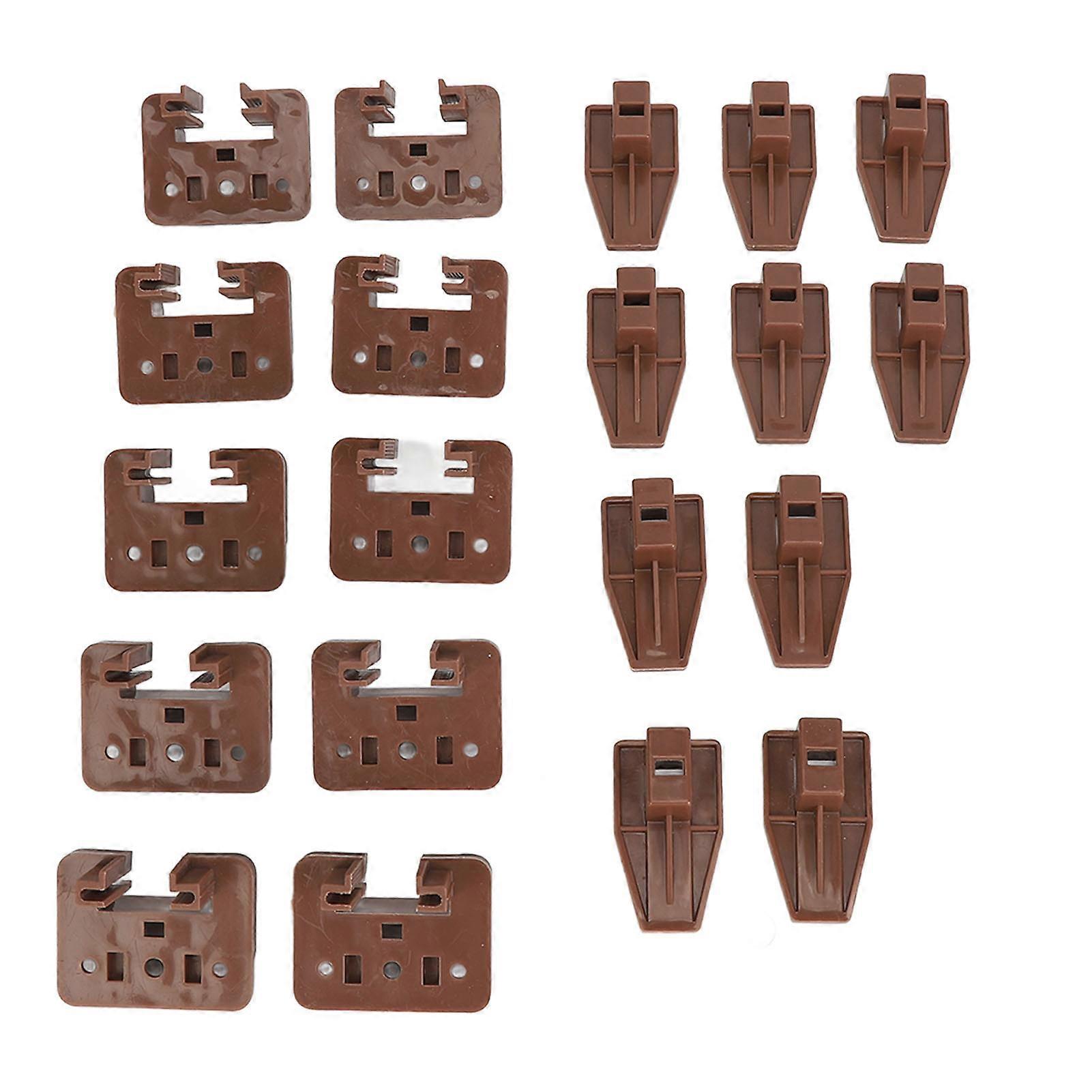 10 Sets Dresser Drawer Slides Plastic Drawer Slides and Guides Replacement Drawer Track Guide and Glides with Screws Screwdriver