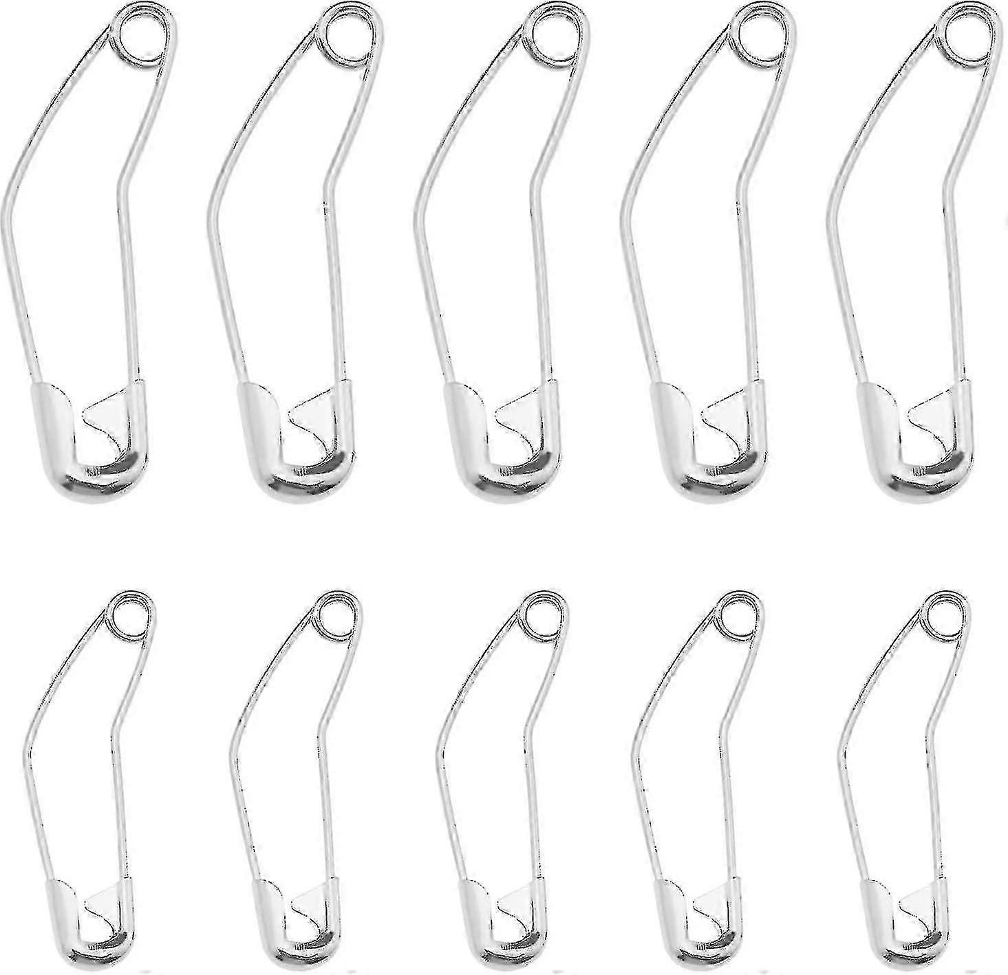 100pcs Curved Safety Pins Curved Security Pins Quilting Basting Pins Curved Basting Pins Office Accessories(28mm)