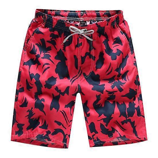 Elastic Waist Quick Drying Plaid Summer Shorts