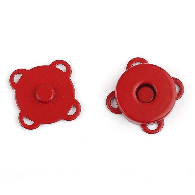 1Set DIY Invisible Fasteners Metal Magnetic Coat Bag Snap Buttons Sew On Plum-Shaped