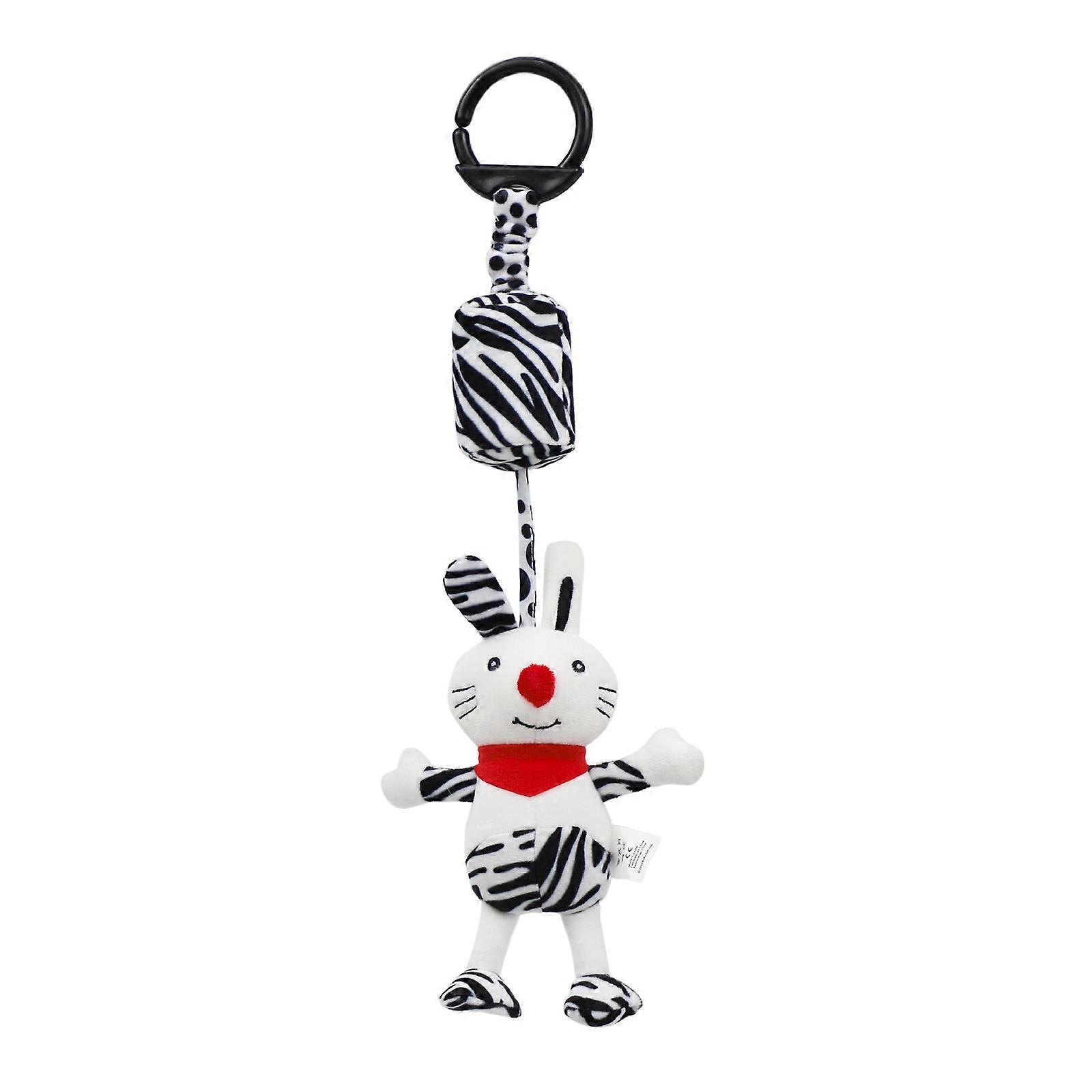 Infant Rattle Ring Crib Hanging Toy for High Chair Stroller Interactive Crawling Grabbing Shaking Toy for w/ Pleasant So