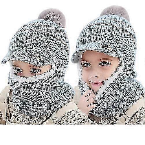 Children's Balaclava Thick Cap With Roof