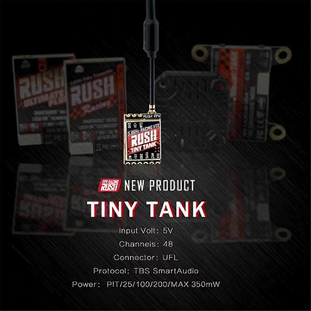 For RUSH TINY TANK VTX 5.8G 48CH 350mw 5V Nano FPV Transmitter TBS SmartAudio for FPV RC Racing Dro