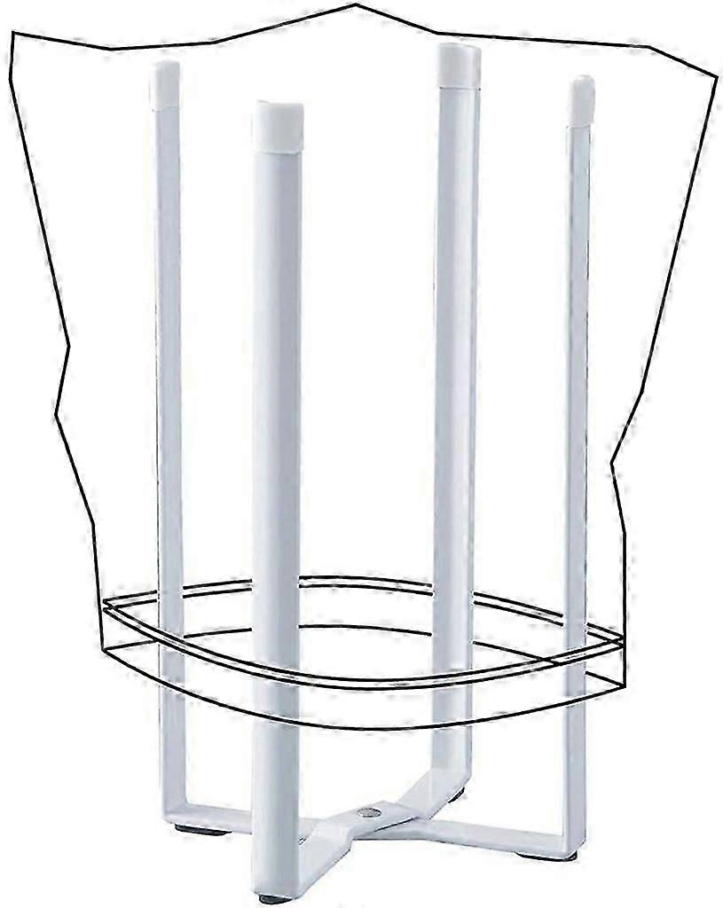 Bottle Dryer Bottle Rack Plastic Bag Holder Kitchen Organizer (white)