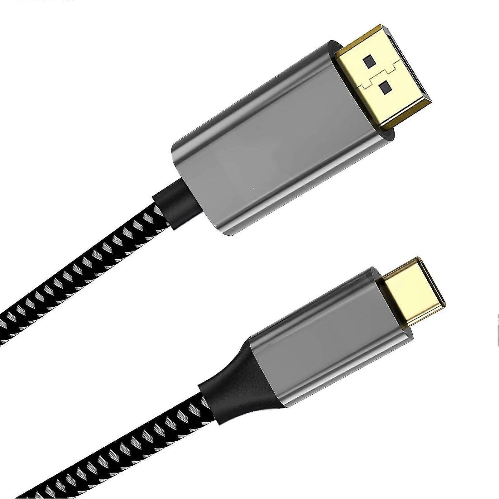 Type-C to DP1.4 Cable 4K 60Hz HD-Compatible TV Adapter Cable Host Monitor DP Cable Plug And Play Flexible Video Adapter