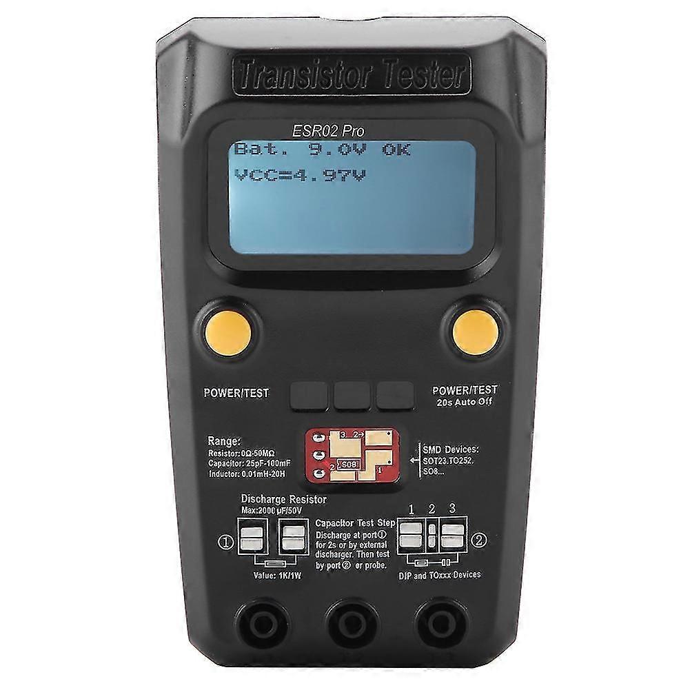 Digitales Transistor-Tester-SMD-Chip-Komponenten-Induktivitätsmessgerät - BSIDE ESR02 Pro