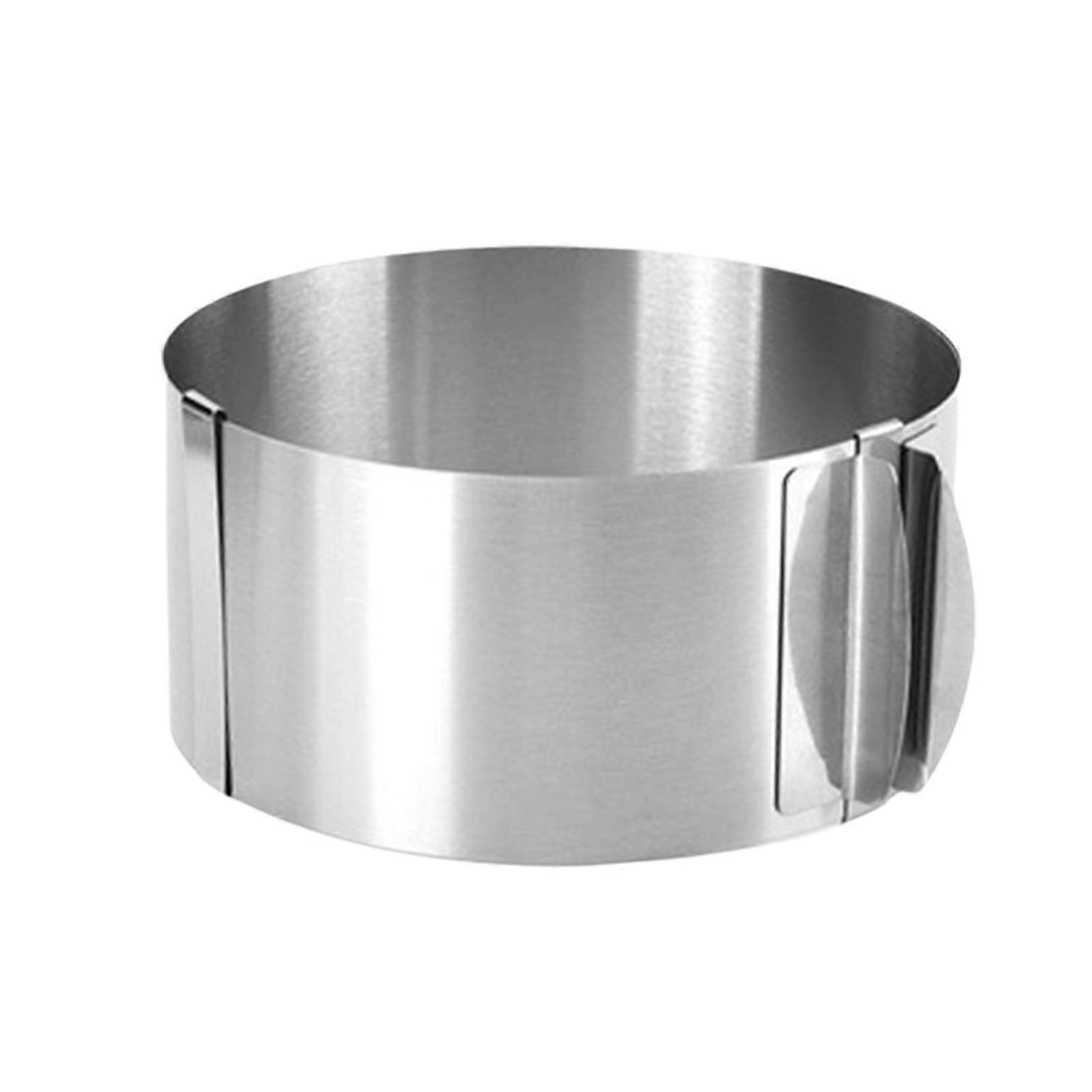 Adjustable Stainless Steel Mousses Rings Retractable Heightened Wedding Cake Baking Molds with Scale Circle Mould Multicolor