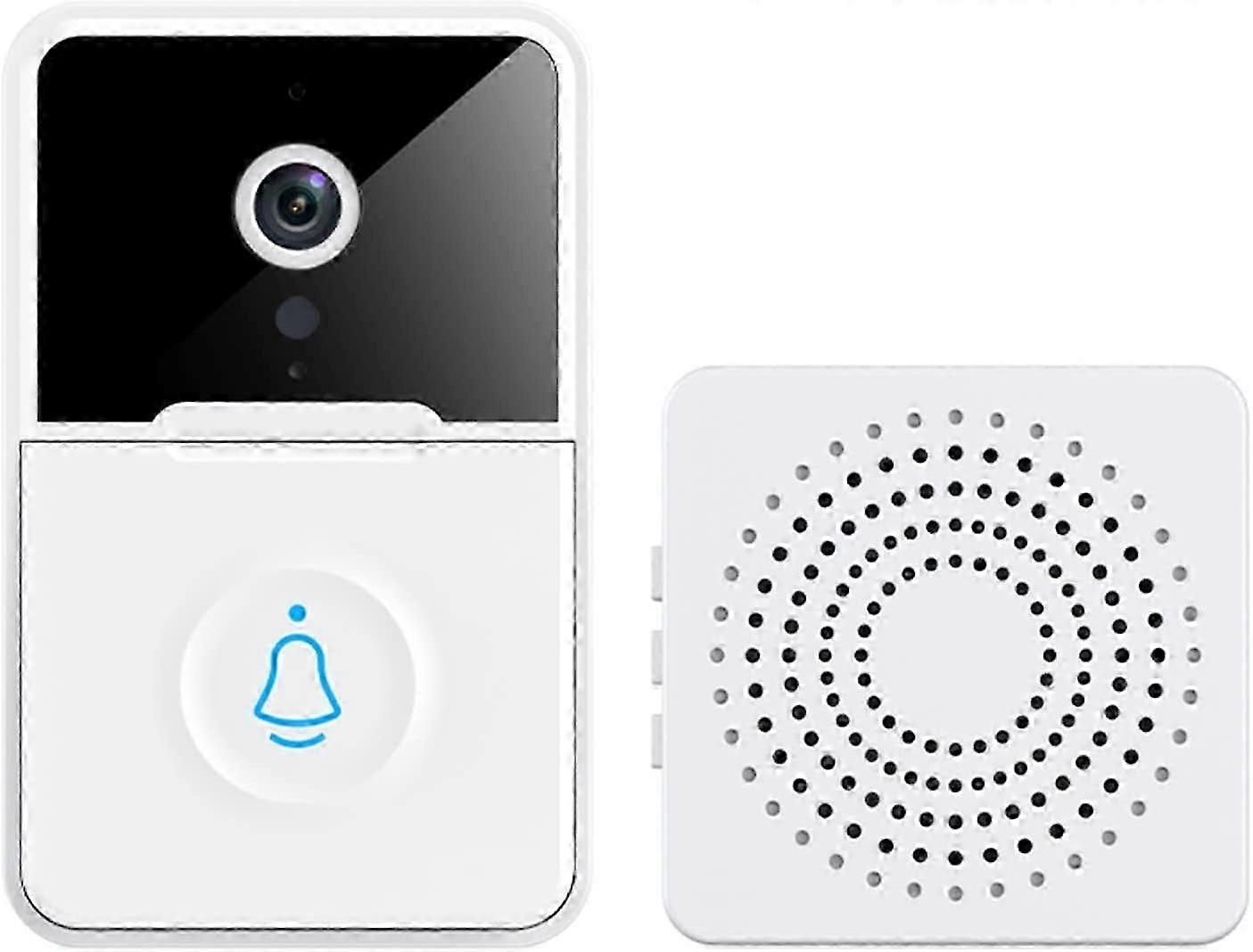 Smart Wireless Visual Ring Doorbell, APP Control Remote Intelligent Video Doorbell with Home Intercom