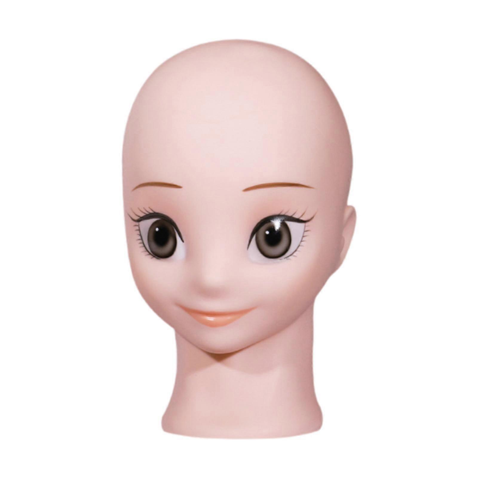 ウィッグヘッドアニメコスプレドールヘッドモデル軽量安定マネキンヘッド