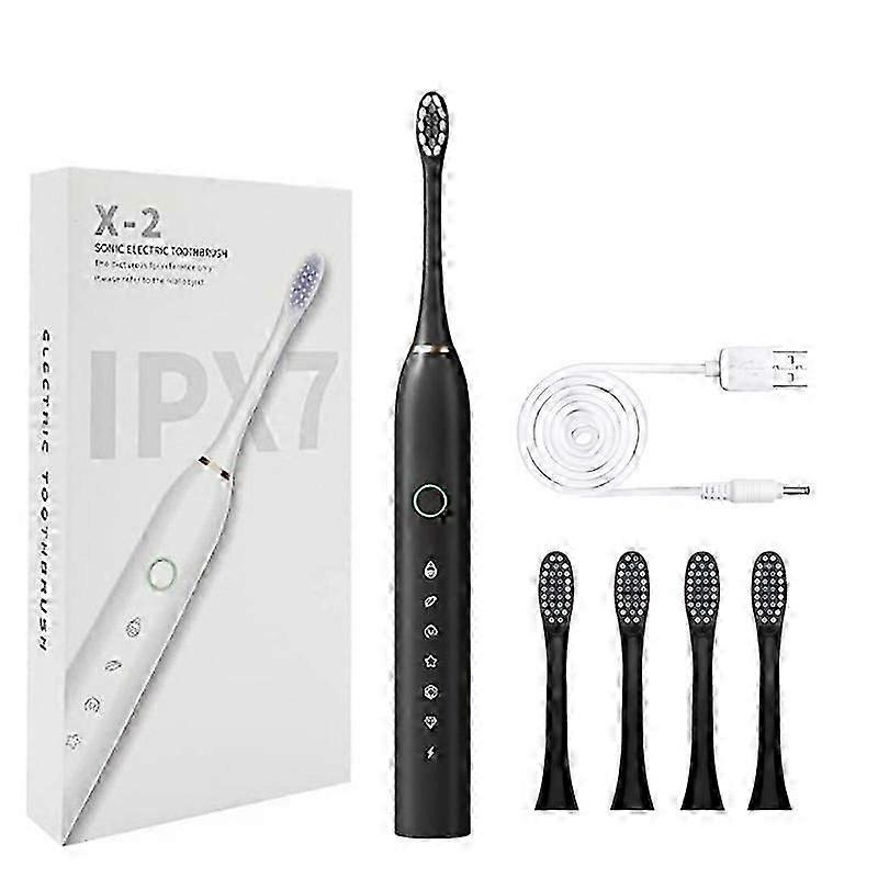 6-trinns sonisk elektrisk tannbørste