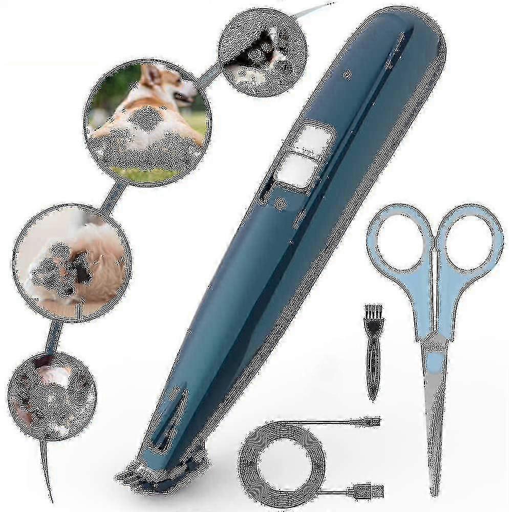 Pet Hair Clipper With Led Light, Usb Rechargeable