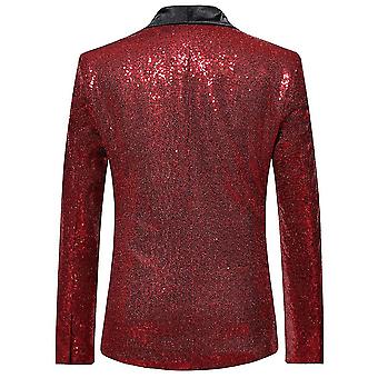 Men´s Sequin Casual Blazer Wediing Celebration Suit...