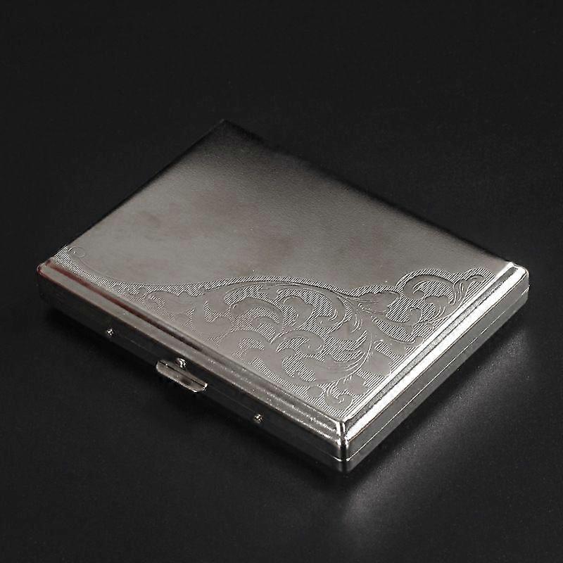 10Cm Lengthened Metal Cigarette Box 18 Pcs 22 Pcs Thick Medium Dual-Use Men's Creative Printing Cigarette Holder Anti-Pressure Cigarette Boxes