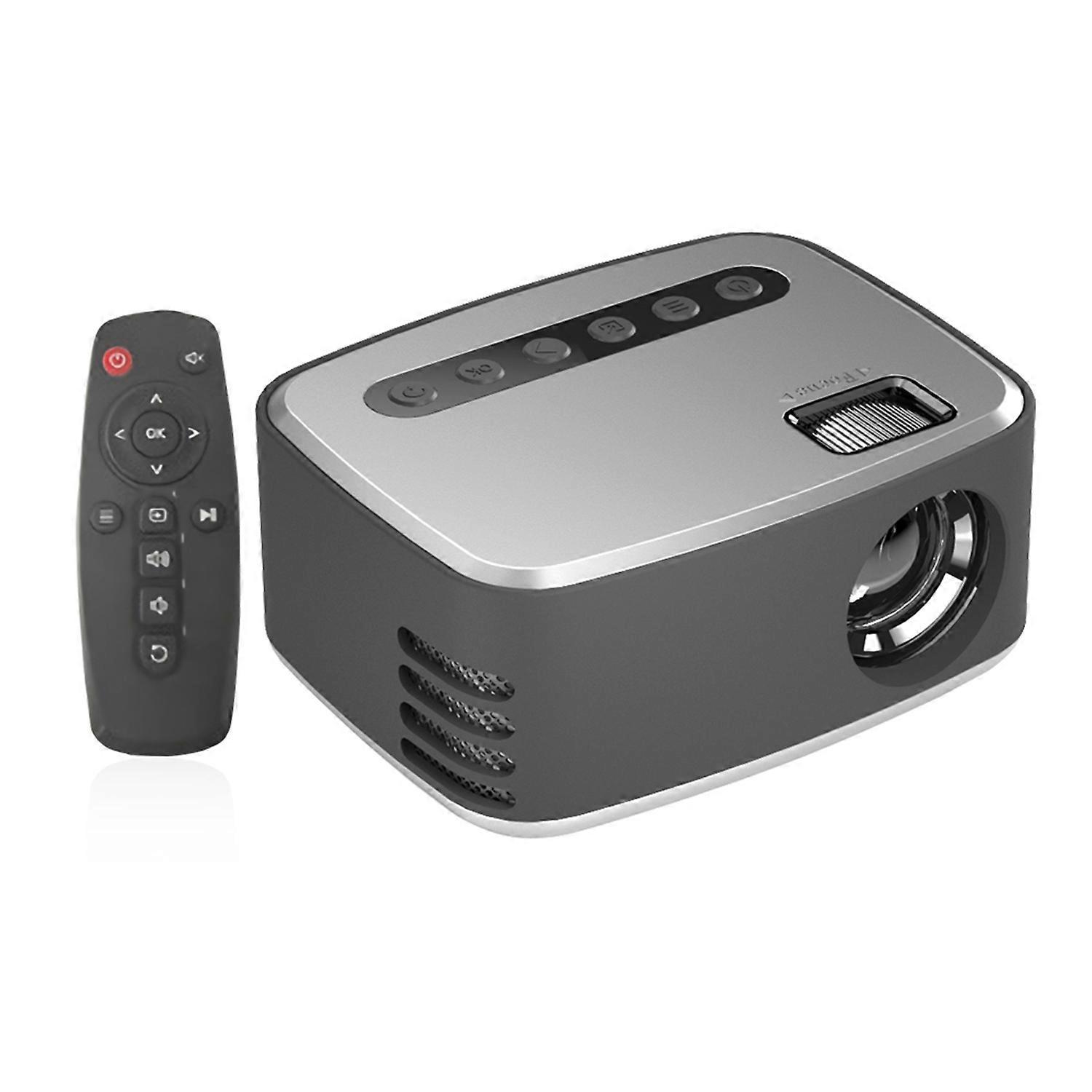 Portable Projector 1080P USB HD LED Home Media Video Player Cinema Projector 320x240 Pixels Supports