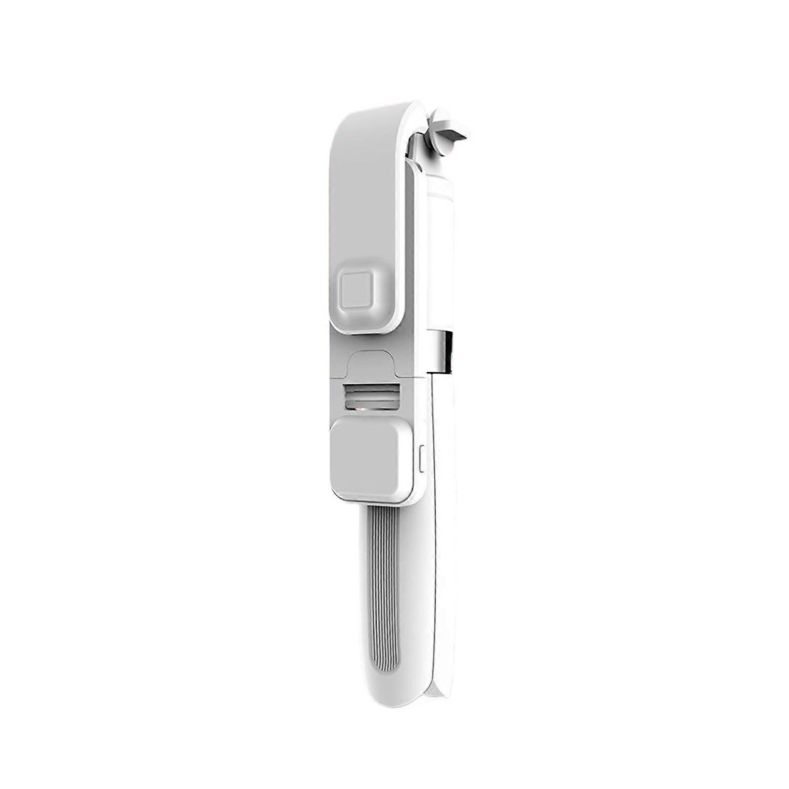 L02 Selfie Stick 7-Section Adjustable Tripod Stand Bluetooth-compatible Remote Controlled Selfie Foldable Adjustable White