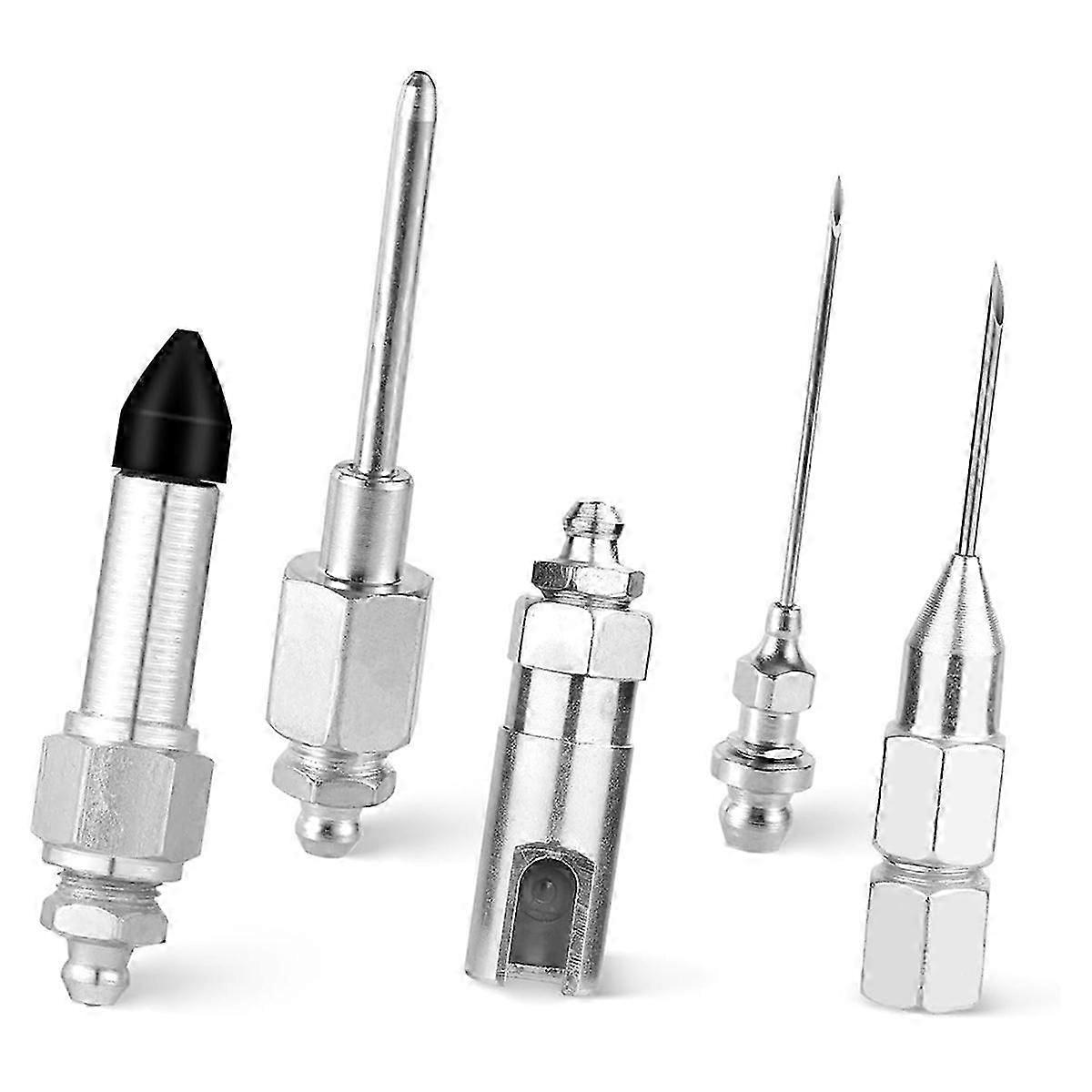 Buse d’aiguille de graisse Distributeur d’outils d’aiguille de graisse Pistolet à graisse de joint en caoutchoucPointe de buse, pour kit de raccords à portée dure