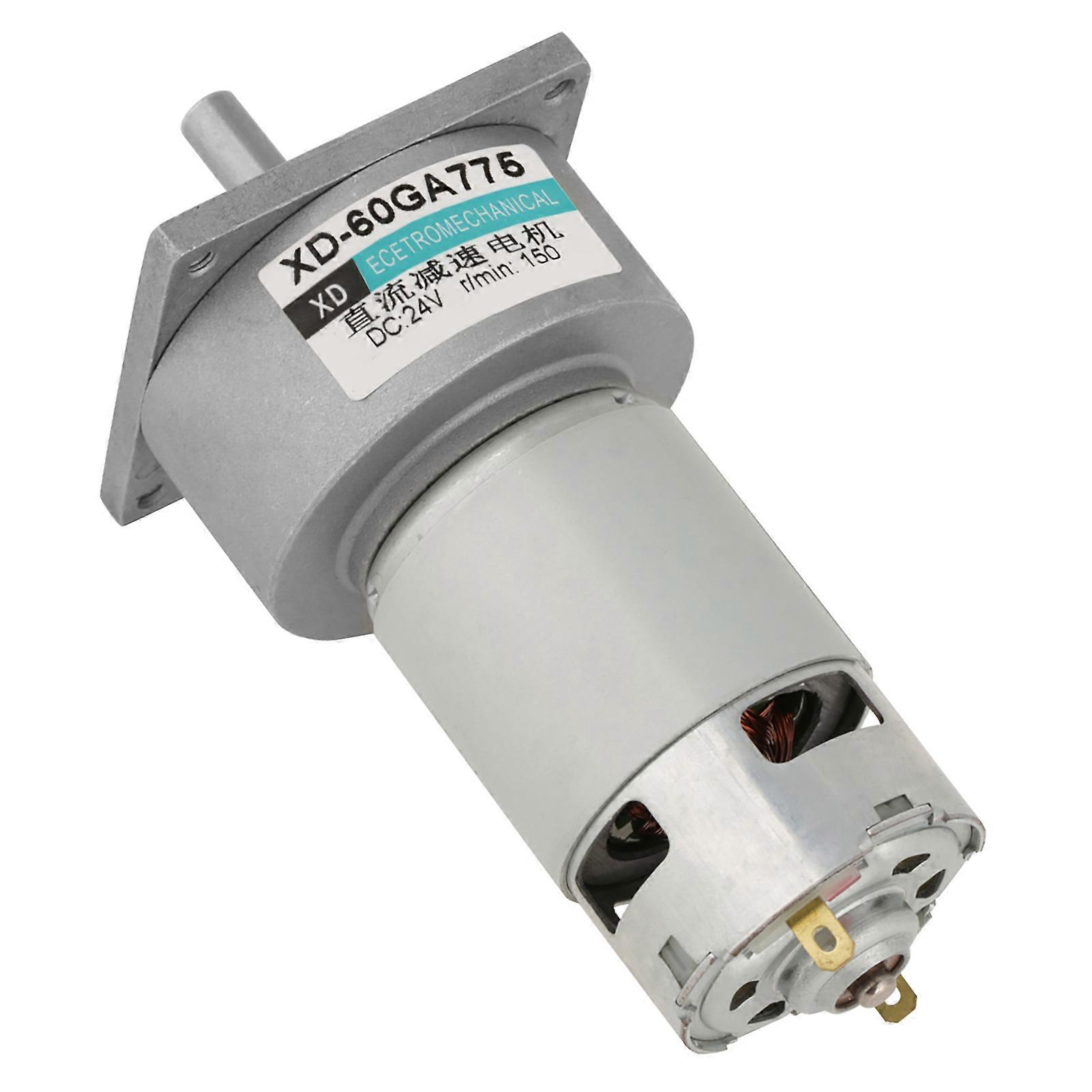 35W Micro DC Metal Gear Motor Speed Adjustable CW/CCW (24V 150rpm)