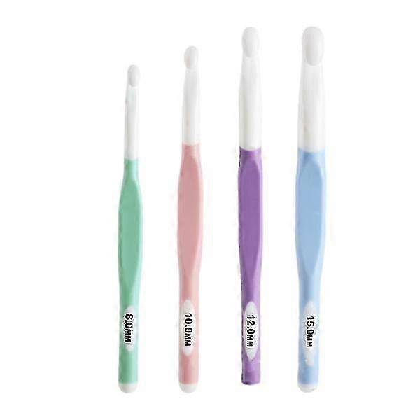Crochets 4 pcs multicolored 8/10/12/15 mm