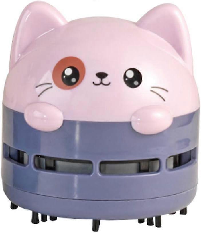 Charming Mini Desk Vacuum Cleaner, Cordless Battery Powered, Elegant Modern Design, Low-Noise Engine, Removable Bottom Design, Portable Handheld