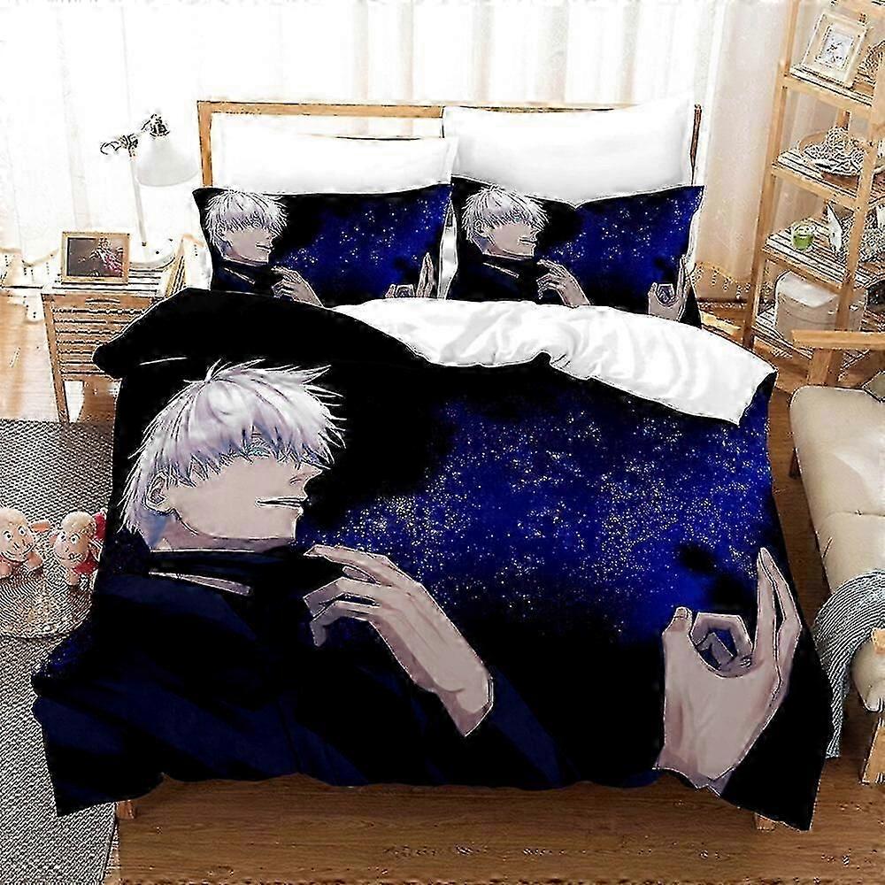 n1668 Bed Sheets Jujuu isen Bedding Set - Comfortable and Lightweight3-Piece Cartoon Bedding Set (Available in Multiple Sizes) (1 Duvet Cover and 2 P