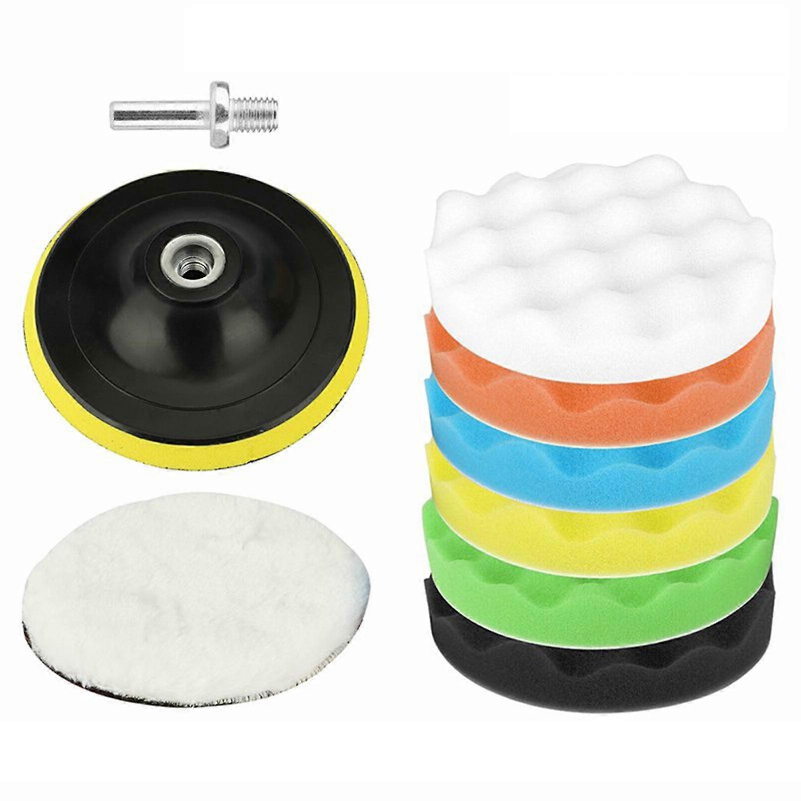 9 Pieces Sponge Buffing Pads Durable for Polishing Car Detailing Waxing 3 inches