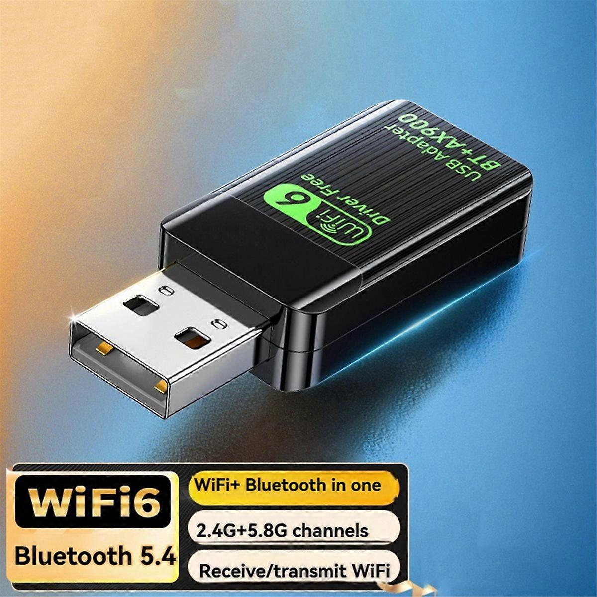 AX900 USB WiFi 6 Bluetooth 5.4 Adapter 2in1 Dongle Dual Band 2.4G&5GHz USB WiFi Wireless Network Card Wlan Receiver