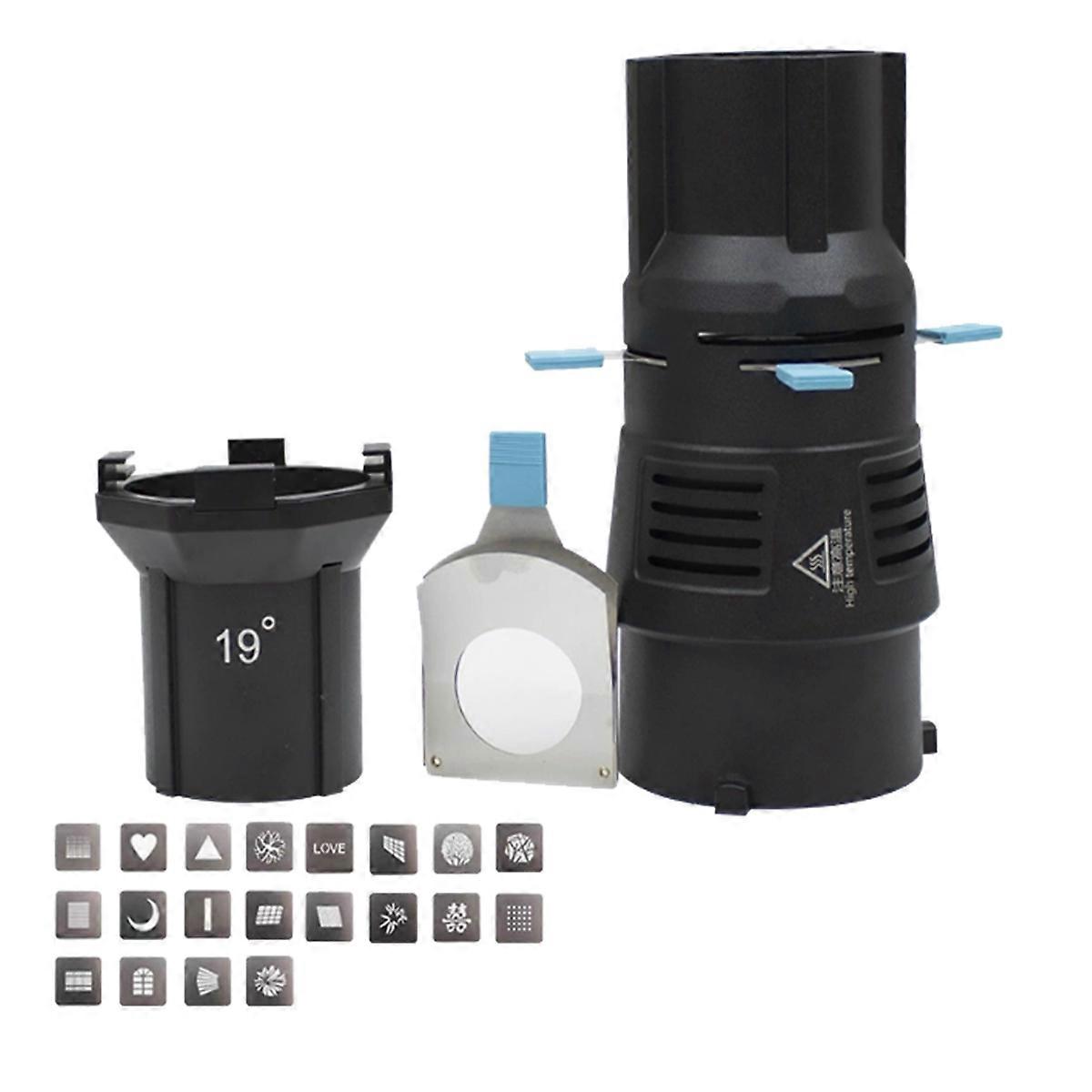 Focalize Conical Snoot Bowens Photography Photo Condenser Intégré Géométrique Forme Feuille Gobo Filtre 19 Objectif unique