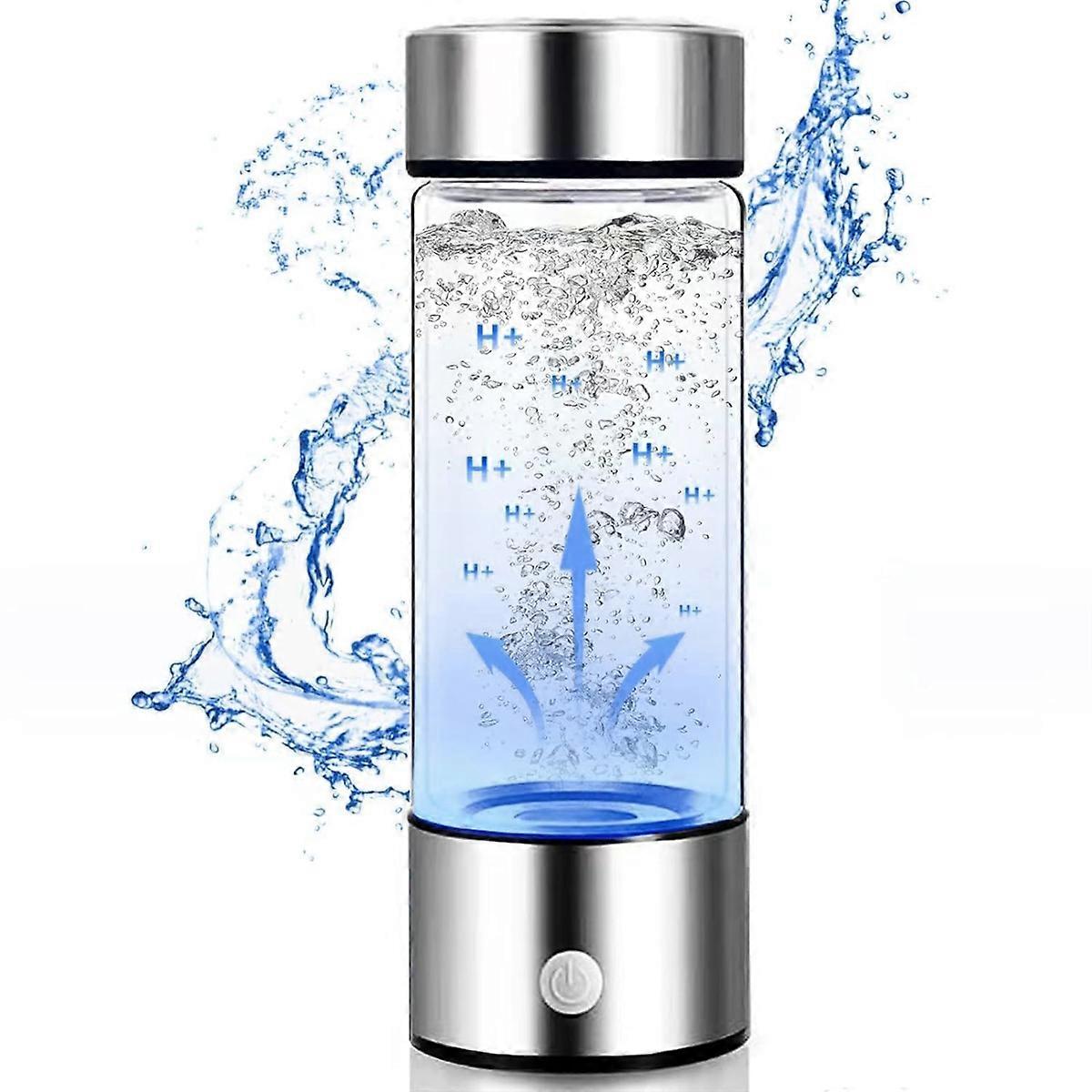 Hydrogen Water Bottle, Hydrogen Water Generator, Rechargeable Glass Hydrogen Water Machine Health Cu