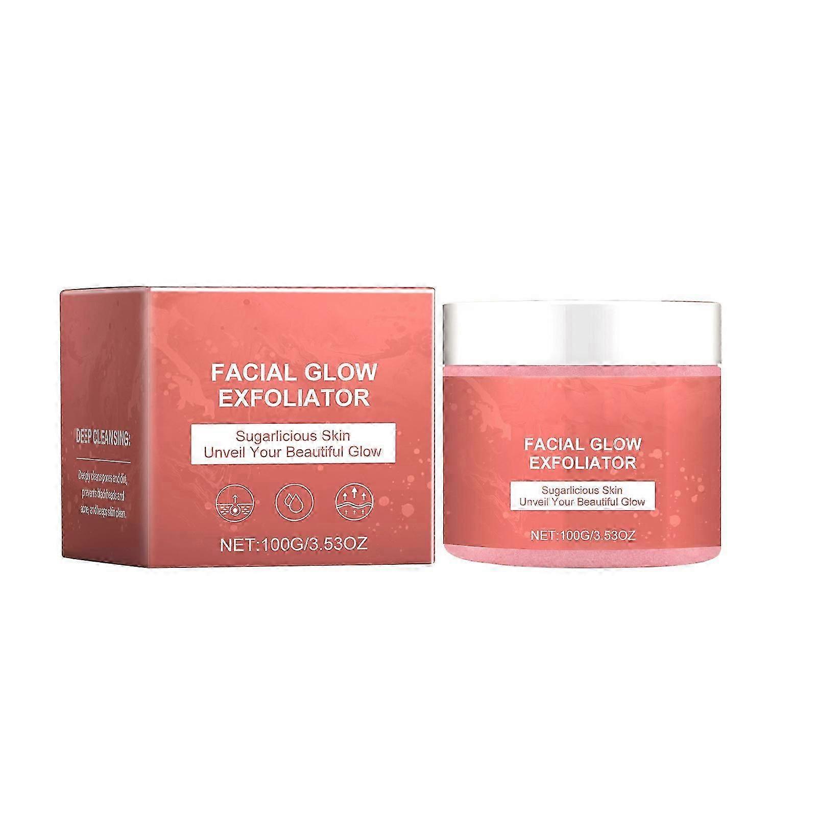 Facial Glow hámlasztó, Arcragyogó hámlasztó, Hámlasztó bőrradír arcra, Cukor arcradír a simább, ragyogó bőrért