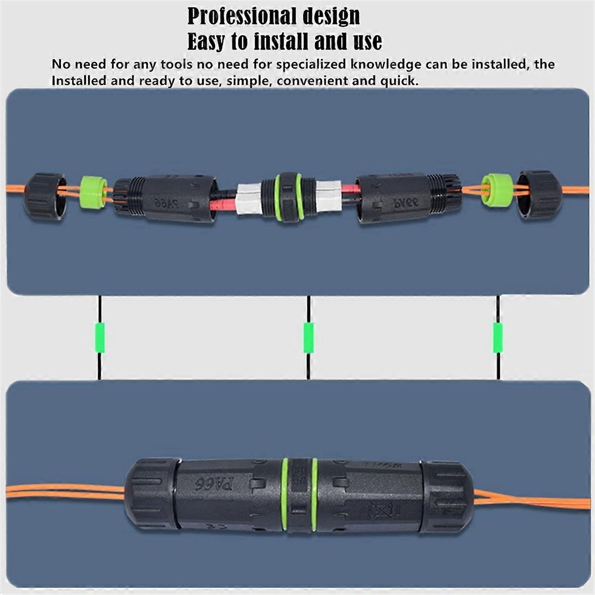 IP68 Waterproof SC Dual Core Fiber Optical Coupler Extend Fiber Optic
