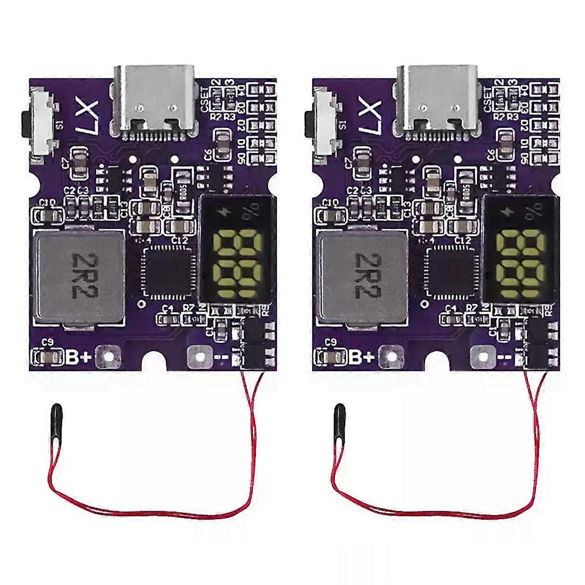 2pcs 22.5W Power Bank Bidirectional Fast Charging Module