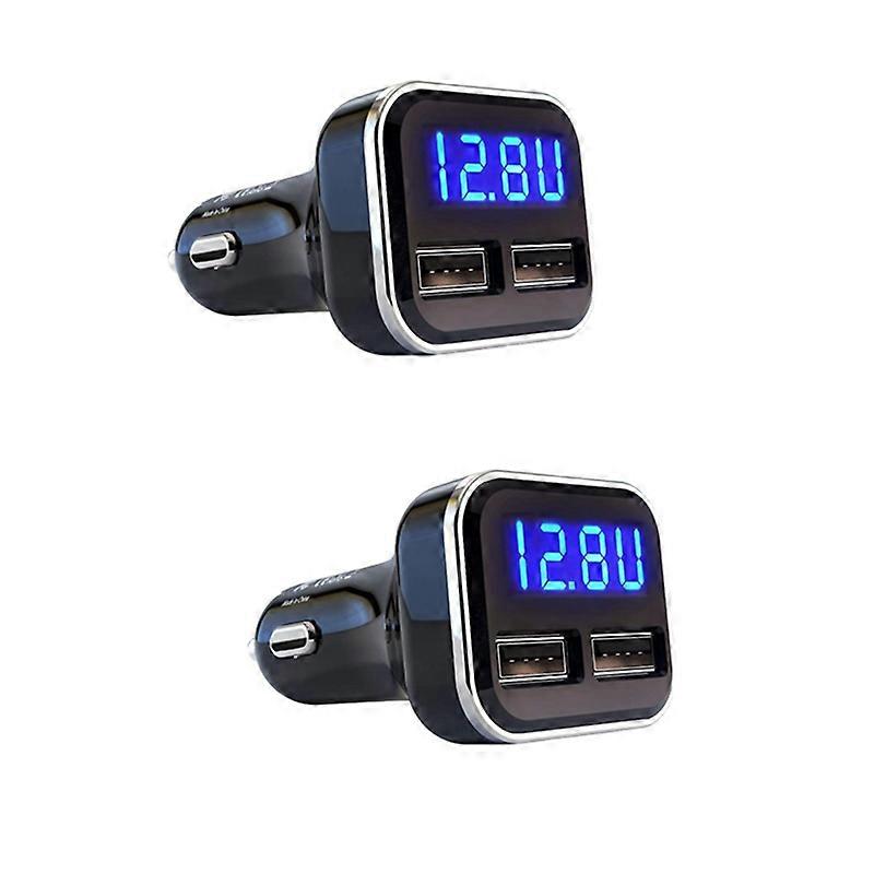 2PCS Car Charger Volt Meter Car Battery Monitor for / Xs