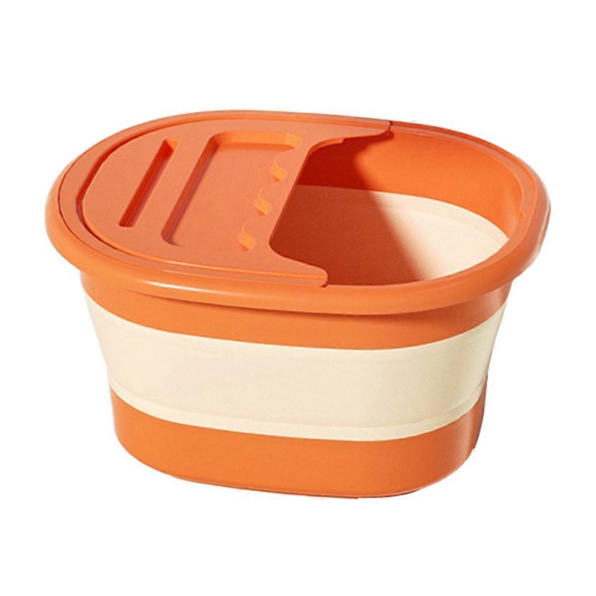 Foot Soak Tub Foldable Footbath, Footbath Orange