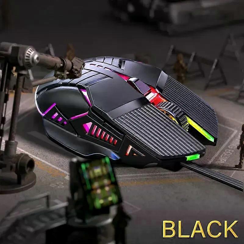GM6 Wired Mouse RGB Mice Wired Computer Mause LED Backlit Ergonomic Gaming Mouse For Laptop PC
