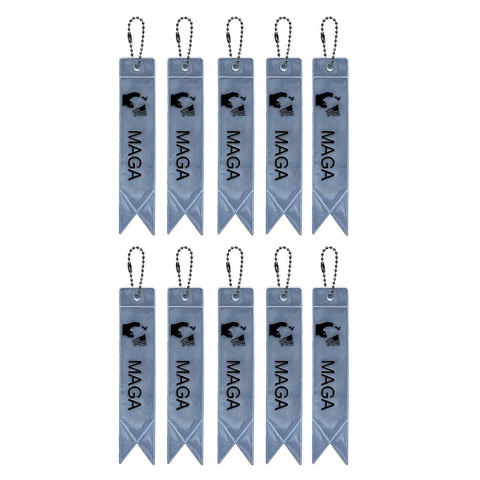 Bright Reflective Ribbon Accessory Easy to Install Reflective Vehicle Pendant for Better Nighttime Visibility Silver white