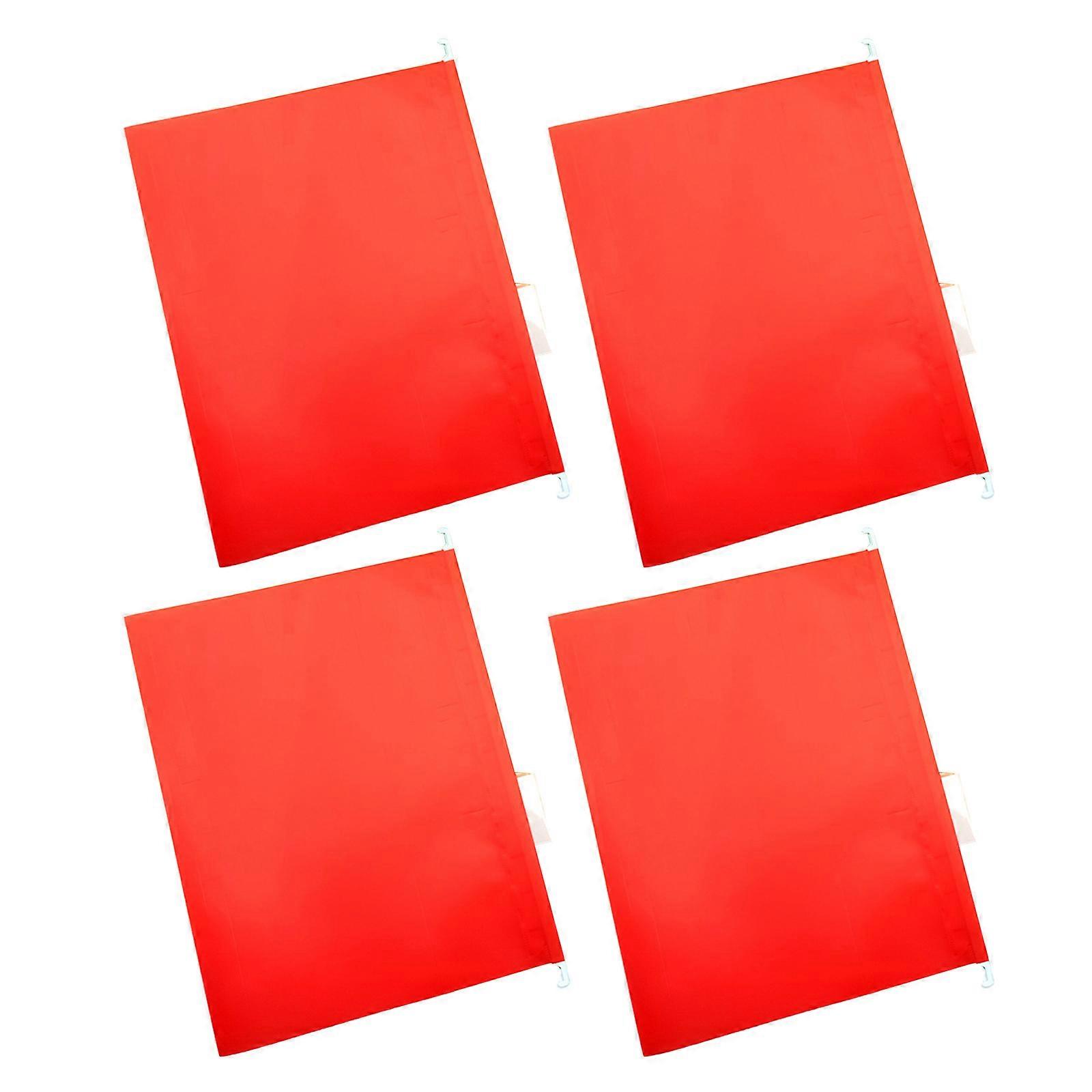 4Pieces Letter Size Suspension Files Filing Cabinet Suspension Files with Tabs for School Work Office File Organization Red
