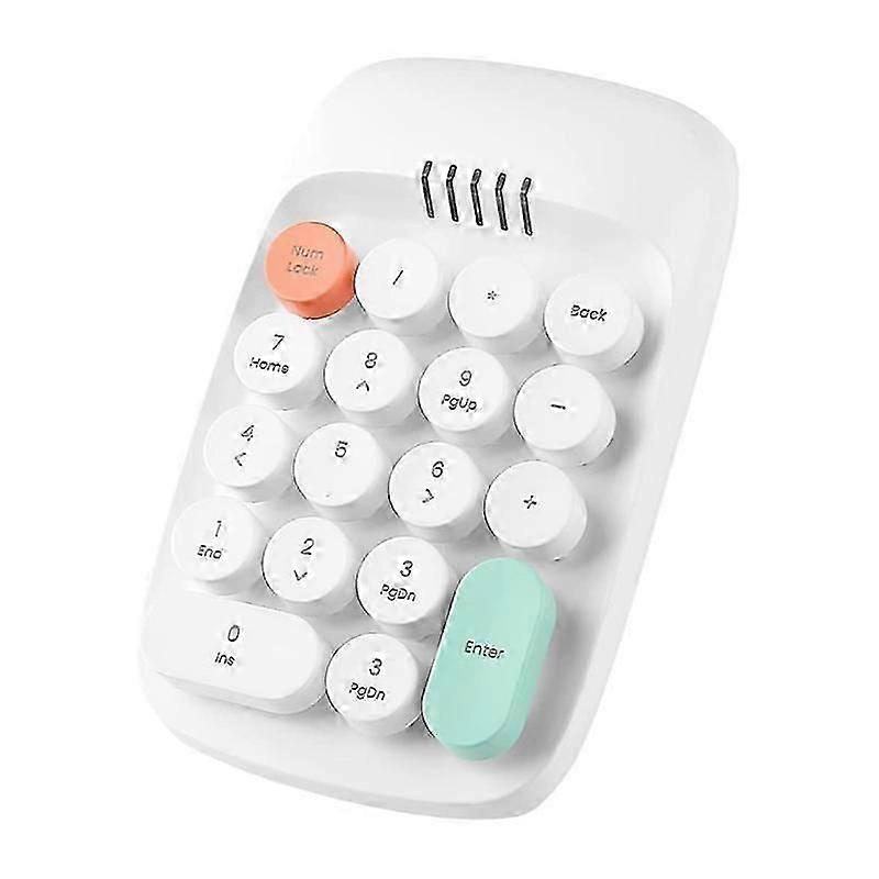2026 new Wireless Number Pad, Typewriter Retro Keypad, Numeric Keypads Numpad 18 Keys 2.4 GHz Bluetooth Mini