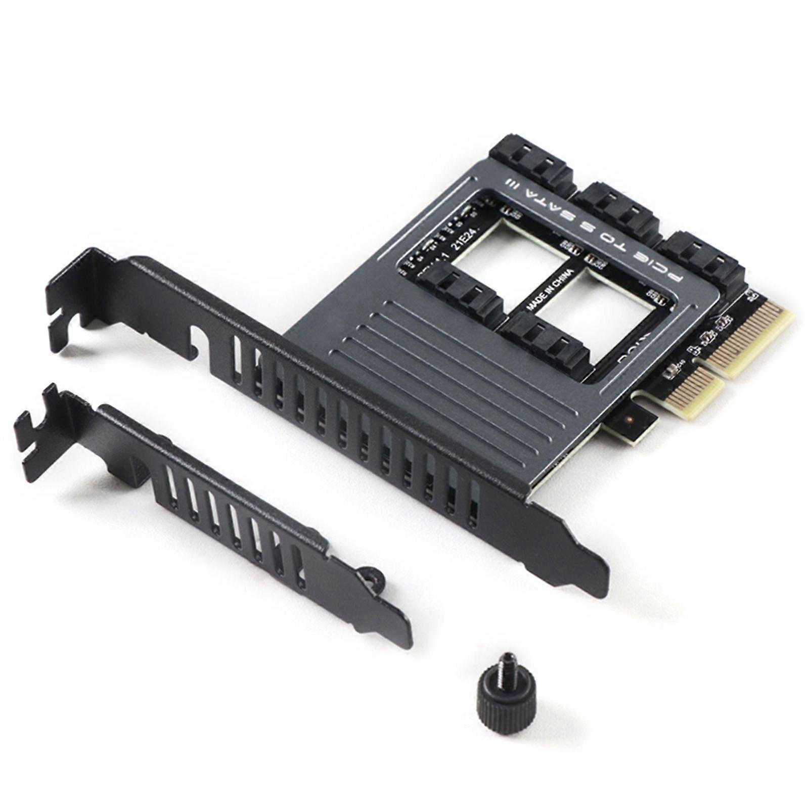 PCIE 4X to 5-Port SATA3.0 Solid State Expansion Card Mechanical Hard Drive Card
