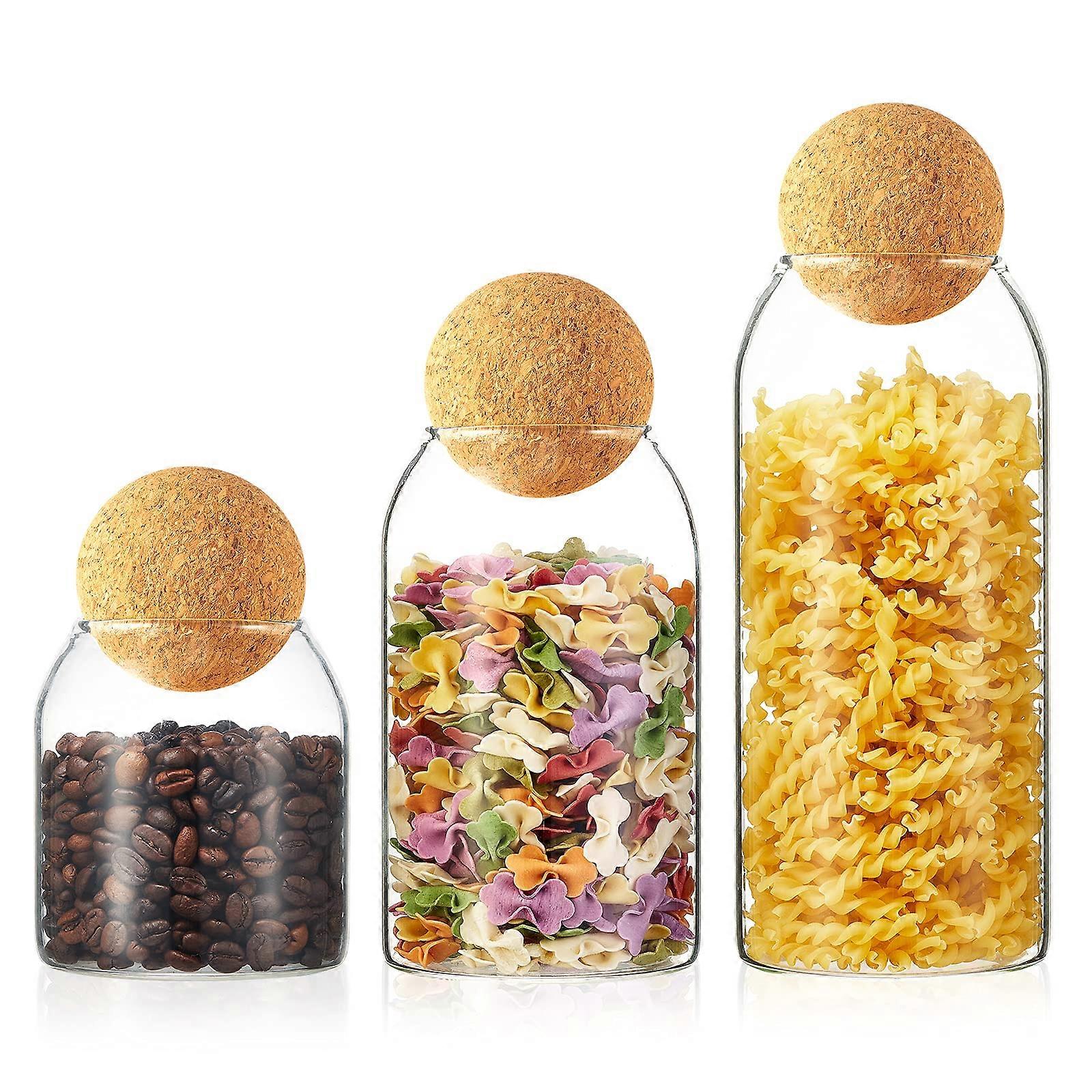 Glass Jar Airtight Kitchen Canisters 500ML 750ML 1000ML for Food Storage Canning and Preserving